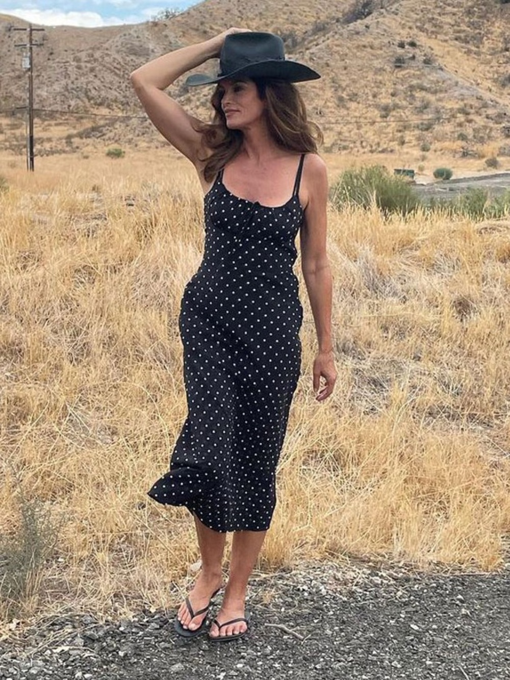 NWOT Réalisation Par x Claudia Schiffer Polka Dot Silk Carolin Dress - Small